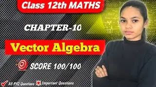 CHAPTER-10 | Vector Algebra  | IMPORTANT QUESTIONS 2026 | #12boardexam #mathematics 