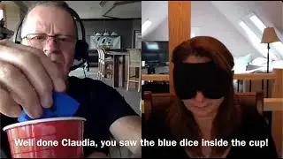 261. On Skype, Claudia's Screen Freezes 2X & She Remote Views to Rob's Desk, 60 Miles Away - Day 84