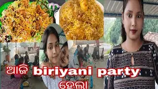 Biryani party#damimi Sambalpuri vlog #trending video