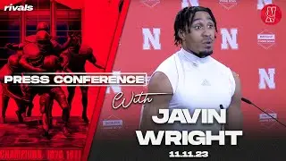 Nebraska Football: Javin Wright talks 13-10 loss to Maryland (Nov. 11, 2023)