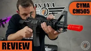 REVIEW COMPLETO M4 CYMA 505 RAS II AIRSOFT!!!
