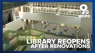 Main branch of public library reopens after three-year renovation