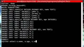 join in sqlite