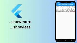How To Create Read More /Read Less text in Flutter || Show More and Show Less in Flutter