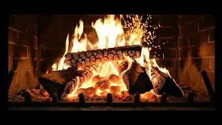 Cozy Fireplace Ambience &bull; Relaxing Fire Crackling Sounds for Sleep & Study
