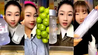 LZM / ASMR THIN ICE EATING / HARD ICE / WATER BOTTLE EATING 