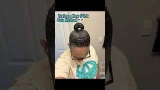 Trying a New Slick Bun Method #naturalhair #bun #slickbackbun #hairstyle #pov