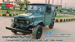 Convertible Toyota land cruiser Fj40 1984 model||For sale in Islamabad