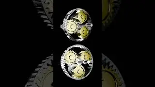 Rotational Sequences of the Planetary Gear Mechanism | Blender 3D Animation | DEVELOPMECH