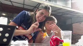 Pastel e Caldo de cana na feira de Jardim Camburi - sexta