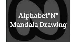 Alphabet N Mandala drawing