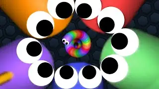 Slither.io 1 Tiny Hacker Snake vs Giant Snakes Epic Slitherio Gameplay