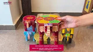Wooden Elephant Stool Showpiece | Add Ethnic Charm to Your Home | Quick Gift Idea