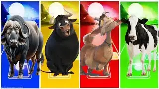 Ferdinand 🆚 Funny Cow 🆚 Ice Age Manny 🆚 Funny Horse &ndash; Coffin Dance Song | Tiles Hop EDM