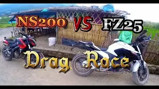 NS200 VS FZ25 Drag Race #ns200 #fz25
