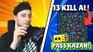 🔴13 KILL ALANA PASS VERİYORUM! (Kafatası Deresi) #brawlstars