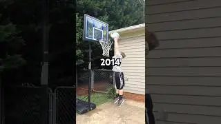 CRAZY 10 YEAR DUNK TRANSFORMATION 🤯 #dunk #progress #motivation