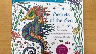 Adult colouring book flip through | Secrets of the Sea | ADULT COLOURING