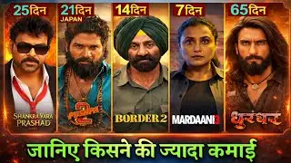 Border 2 Collection || Mardaani 3 Collection || Dhurandhar , pushpa 2 Collection | Chiranzivi 