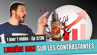 Réussir ses éclaircis sur les peintures contrastantes - apprendre la peinture sur figurine