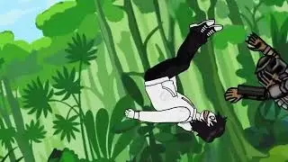 Drawing Cartoons 2 : The predetor vs Jason,Jeff the killer