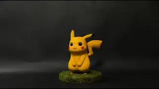 실사 명탐정 피카츄 피규어 만들기 (Creating a Realistic Detective Pikachu Figure)