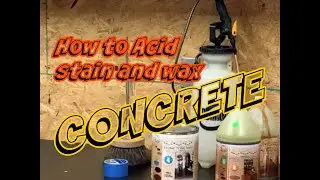 Acid staining & wax finish on concrete