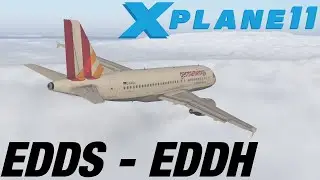 Xplane 11 | GWI675F | EDDS-EDDH | very foggy approach and landing | Xenviro 1.13 | Stunning Graphics