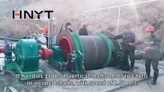 3-6 Ton Lifting Power | JTP-1.6&times;1.2p Mining Hoist Winch(winch de elevaci&oacute;n para miner&iacute;a) Field Setup