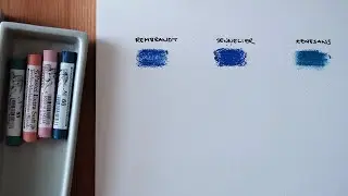 Comparing Rembrandt, Sennelier & Renesans soft pastels