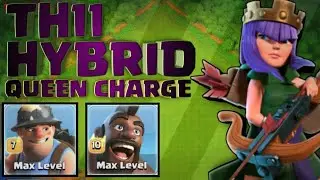 TH11 HYBRID | QUEEN CHARGE | WAR ATTACK STRATEGY | DVB CLASHERS