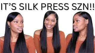 IT'S SILK PRESS SEASON, BUT I'M LAZY | BONE STRAIGHT WINTER VIBES! | FEAT. LUVME