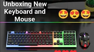 Unboxing New Keyboard and Mouse 🤩🤩🔥
