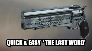 QUICK & EASY 'The Last Word' Exotic, Solo Quest Guide | Destiny 2