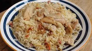 香气十足的麻油鸡饭🍗鸡肉又嫩又香，超好吃，做法简单快速🍚💯Sesame oil chicken rice🍗 chicken is tender and fragrant, delicious
