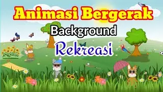 Background Animasi Kartun Bergerak II cartoon background loop Rekreasi