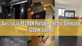 Avis sur la PECRON Portable Electric Generator 1200W, LiFePO4 Backup Battery 614Wh, EU Plug 220-240V