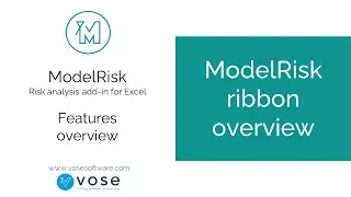 ModelRisk ribbon overview