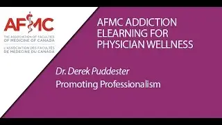 Dr Derek Puddester: Promoting Professionalism