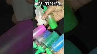 OHP Sheet Reusable Rangoli #reusablerangoli #rangoli #diy #shorts