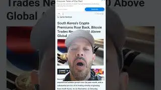 Korean Bitcoin trades higher!!!! #crypto #bitcoin #bullrun #korean #cryptonews #shorts #viral