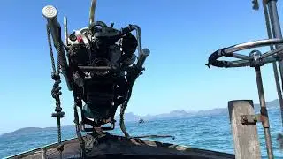 Longtail boat maneuvering,Hat Noppharat Thara&ndash;Mu Ko Phi Phi National Park, Thailand