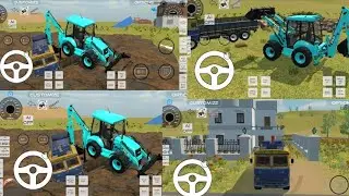 Indian vehicle simulator 3D 😇 Android gameplay😈driving Jcb loding stock and farmers unloading update