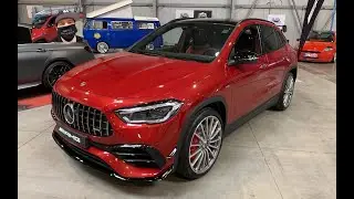 MERCEDES BENZ AMG GLA 45 S TURBO 4MATIC + MODEL 2020 WALKAROUND AND INTERIOR