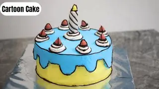 Cartoon Cake | Whipped Cream Cartoon Cake | How to make Cartoon cake