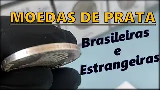 Moedas de Prata Baratas🙌😜 Brasil e Estrangeiras #moedas #prata #numismatica