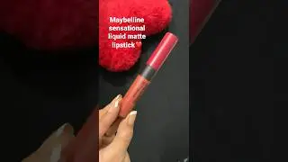 Maybelline sensational liquid matte lipstick swatches/lipstick under 300/-#maybelline #redlipstick
