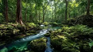Calm River Flow Sounds for Sleep with Gentle Water Texture for Rest