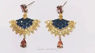Luxury! 925 sterling silver earrings