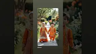AI Generated Ghazal | Brother & Sister Walking Together | Emotional Family Bond